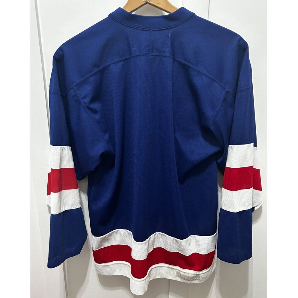 Vintage‎ New York Rangers Team Jersey CCM Blue Size Medium - Picture 2 of 11